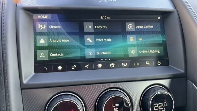 2021 Jaguar F type V6 AWD Dashboard overview смотреть онлайн