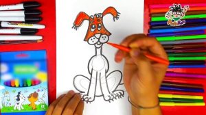 Пес Шарик из мультика Простоквашино - рисунки для детей от РыбаКит