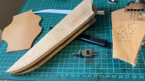 Изготовление ножен из кожи растительного дубления