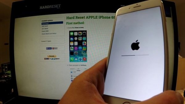 Hard Reset APPLE iPhone 6S  - Factory Reset via the Settings menu