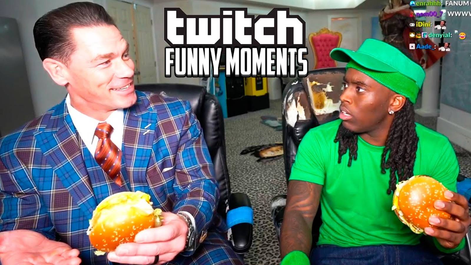 Топ Моменты с Twitch | Джон Сина и Бургер Кая смотреть онлайн