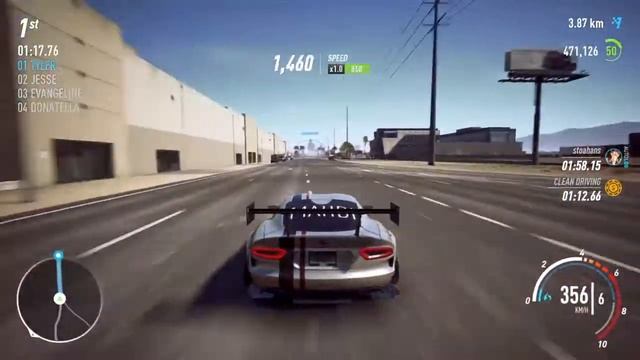 NFS Payback Dodge viper LV399 - TOP SPEED RUN смотреть онлайн