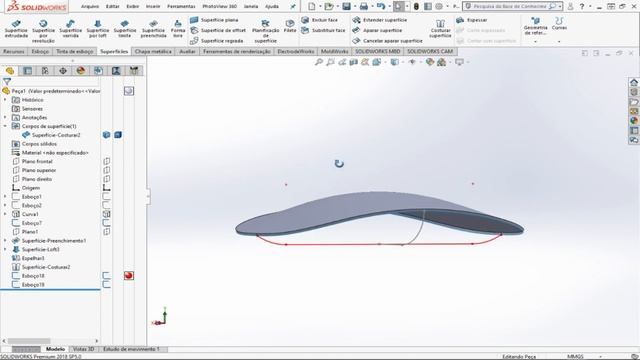 SOLIDWORKS - TUTORIAL MAGIC MOUSE - AULA 1 смотреть онлайн
