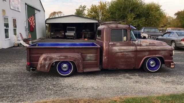1958 DODGE SHORT BED TRUCK RAT ROD FOR SALE смотреть онлайн