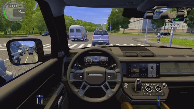 2020 Land Rover Defender 110 | City Car Driving | (Steering Wheel Gameplay) смотреть онлайн