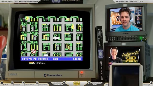 Live: Peri Plays GHOSTBUSTERS 👻 Commodore 64 Longplay смотреть онлайн