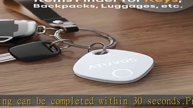 ATUVOS Key Finder Locator Pairs with Apple Find My (iOS Only), Waterproof Luggage Tracker for Suitc смотреть онлайн