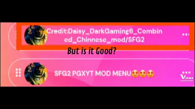 SFG2 Mod Menu🤑🤑🤑By BLACK PGXYT🤩