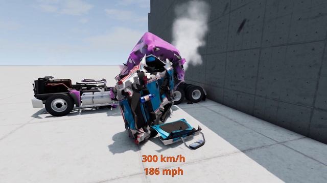 Dodge Challenger vs Western Star 57X - Relaxing BeamNG Drive Crash Test смотреть онлайн