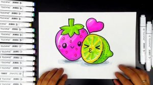 Простые рисунки МАРКЕРЫ - РыбаКит папа рисует