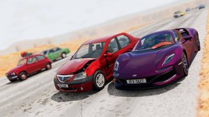 BeamNG Drive - Автомобили против RoadRage