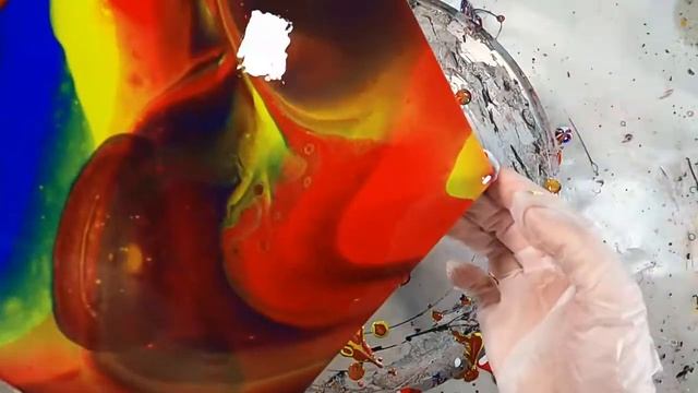Floetrol Cell Activators Testing Mineral Oil in Acrylic Pours to Create Fluid Cell Structures смотреть онлайн