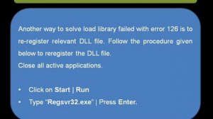 How To Fix LOADLIBRARY FAILED WITH ERROR 126