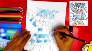 Кот Матроскин из Простоквашино - рисунки для детей