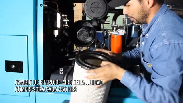 Mantenimiento de los compresores AIRMAN PDSF375-DP y PDS400S смотреть онлайн