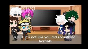 Fandoms react to eachother || Hunter x Hunter || part 3 Killua Zoldyck