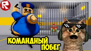 Командный ПОБЕГ из Тюрьмы Барри В Роблокс 🔺 🔻 🔼 🔽 Roblox Челлендж 24 часа