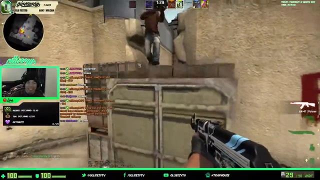 ONE TAP AK HEADSHOT THROUGH MID DOORS DE_DUST2 смотреть онлайн