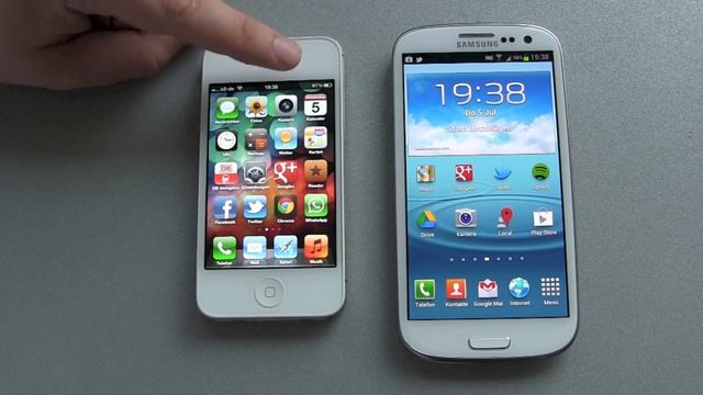 iPhone 4S vs Galaxy S3 großer Vergleichstest смотреть онлайн