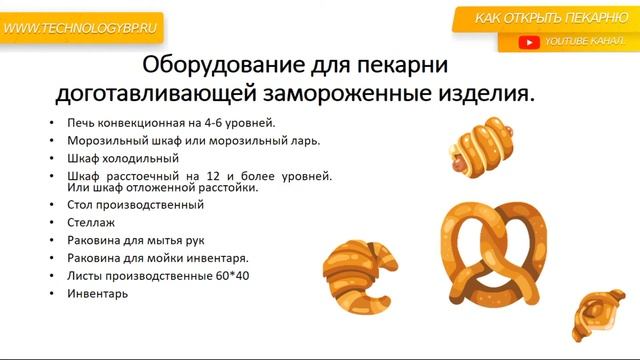 Как открыть пекарню.Оборудование для пекарни по допеканию замороженных изделий. смотреть онлайн