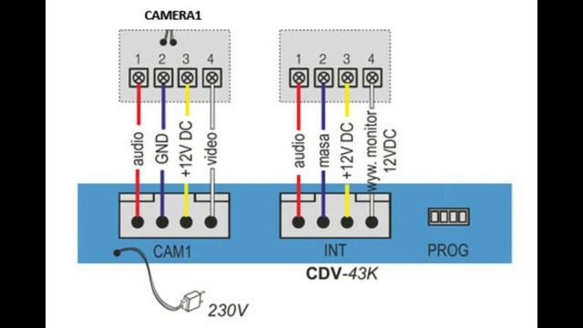 Commax Cdv 43k كيفية تركيب فيديو فون خطوة بخطوة Installation Video Phone Commax