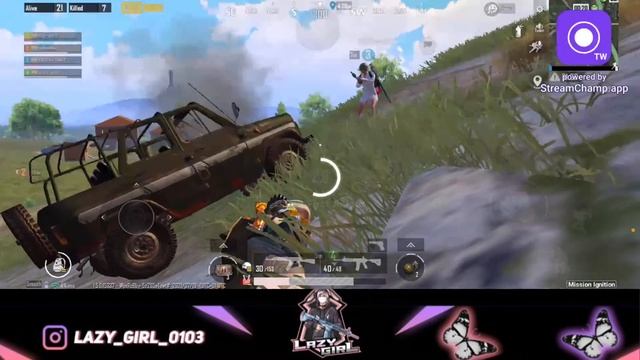chill stream 🔴PUBG mobile live with LAZY GIRL 🔴 Girlgamer 😍 смотреть онлайн