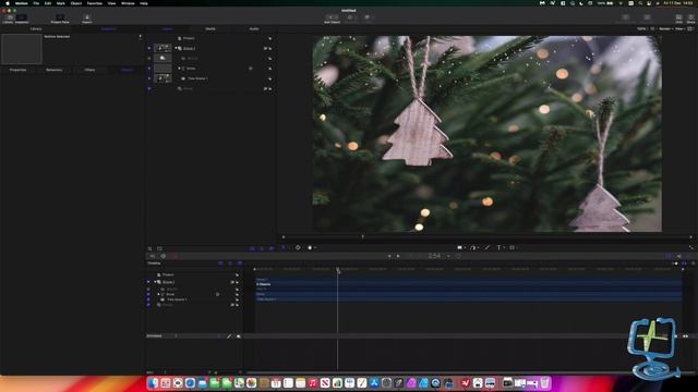 How to Create Snow Effect in Apple Motion - Using Particle Emitters Tool with No Plugins смотреть онлайн