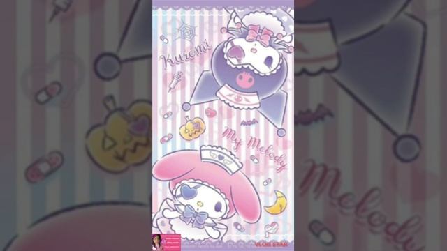 🎀 KUROMI AND MY MELODY WALLPAPER #sanriocharacters #sanrio #mymelody #kuromi #wallpaper