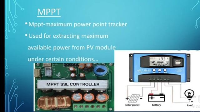 Maximum power point tracking in photovoltaic system in hindi | MPPT charge controller | смотреть онлайн