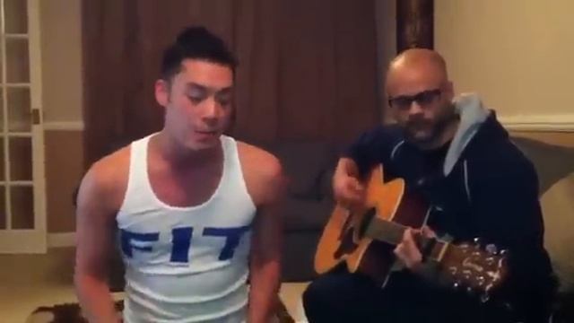 Stephen Hoo singing get together by louise ciccone смотреть онлайн