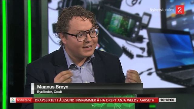 Magnus Broyn about Samsung's smart watch (Gear) and Apple on Norwegian TV смотреть онлайн