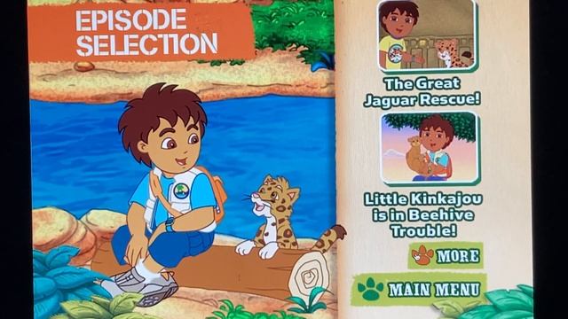 NICK JR GO DIEGO GO! The Great Jaguar Rescue! DVD Menu Walkthrough 🇦🇺 смотреть онлайн