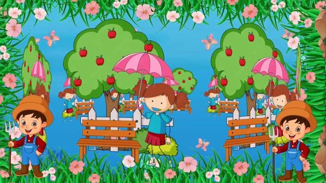 Apple Round Apple Red | Prenursery Rhyme | Apple Round Apple Red Nursery Rhyme | Kids Poem смотреть онлайн