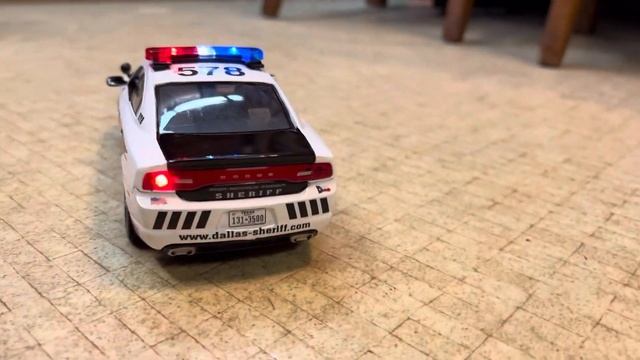 custom Motormax 1/24 scale Dallas County Sheriff Dodge Charger, working lights and siren смотреть онлайн