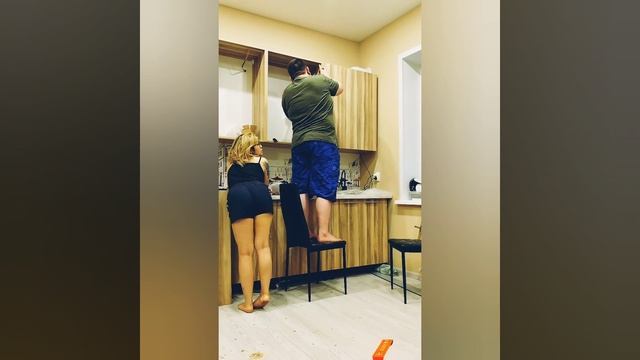 Собрали новую кухню