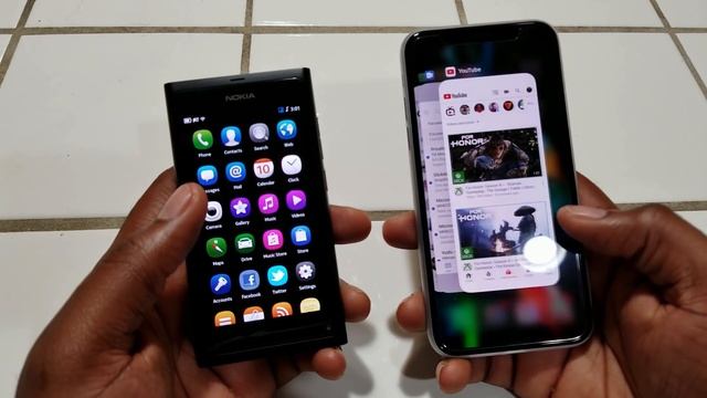 The Nokia N9 v iPhone X (Nice gesture) смотреть онлайн