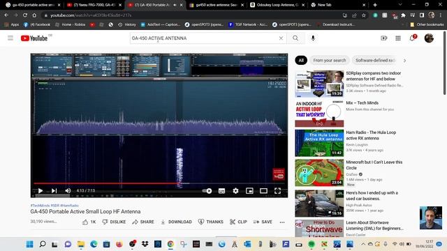 GA-450 portable SW active small loop hf antenna смотреть онлайн