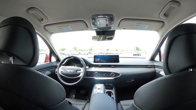 2022 Genesis GV70 2.5T | Mauna Red | Obsidian Black Interior смотреть онлайн