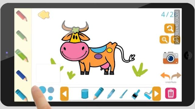 Раскраски для детей. Учимся рисовать смотреть онлайн