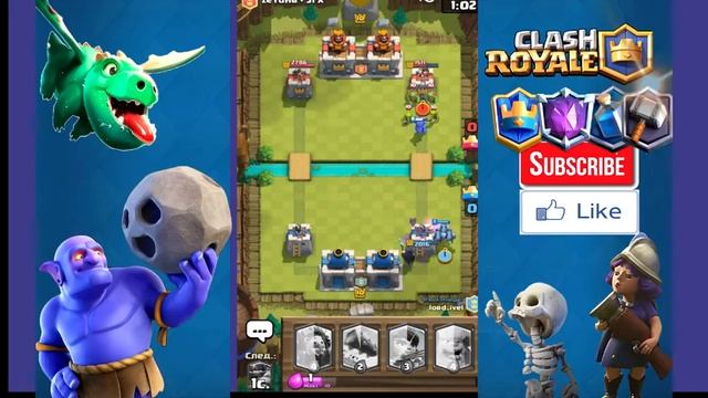 Самые ТОПовые колоды?! КАК ТАЩИТЬ В CLASH ROYALE!? Играю 3 разными колодами 2на2! смотреть онлайн