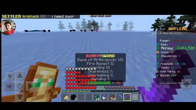 FUN TIME IN THIS DEADLIEST LIFESTEAL SMP |APPLE MC MINECRAFT SERVER 😅 смотреть онлайн