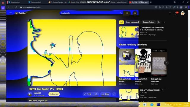Bad Apple!! vs Hydrogen-Peaceful.exe смотреть онлайн