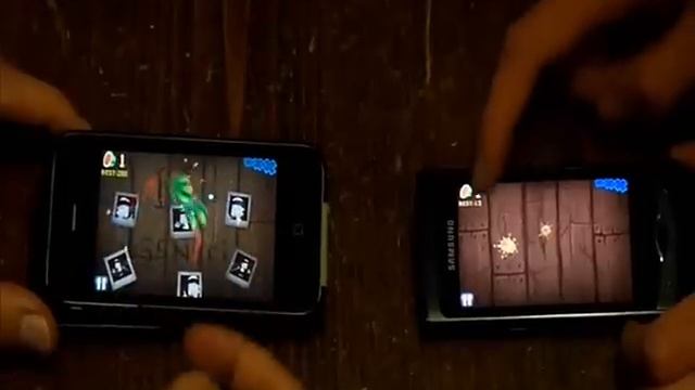 Fruit Ninja - Comparison Samsung Wave vs. iPhone 4 смотреть онлайн