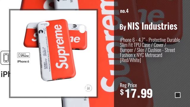 Top 5 IPhone 6 Case Supreme [2018 Best Sellers]: NEW - NYC Street Fashion Brand - TPU Flexible смотреть онлайн