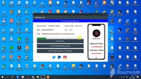 IOS 12.49 IOS 14.2 ICLOUD BYPASS XgRiNdA AIO V5 NEW METHOD