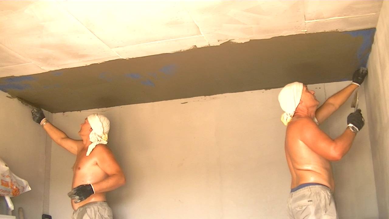 Штукатурка потолка по сетке 1 смотреть онлайн