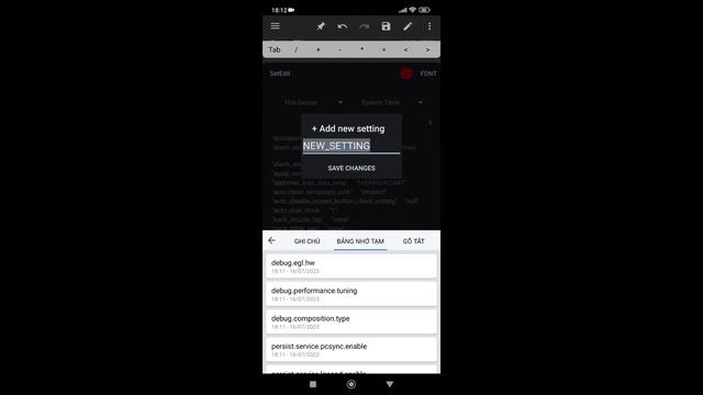 Fix Lag ANDROID - Codes Tăng, Tối ưuhiệu Suất CPU (code Setedit).