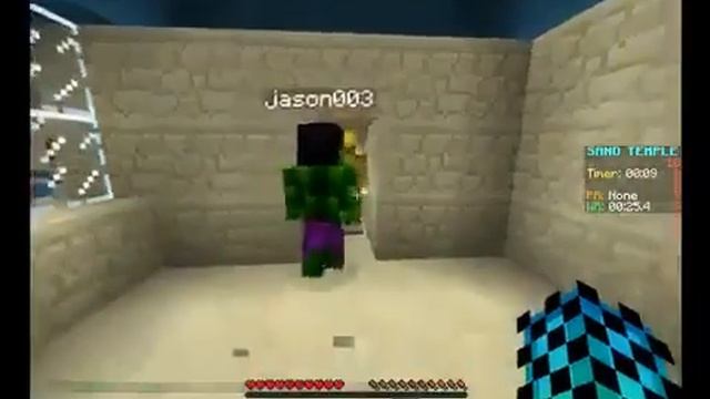 Gameplay Minecraft bunny hop mod server