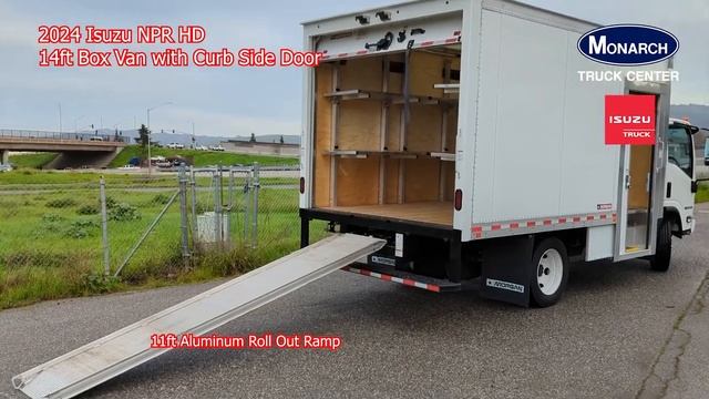 2024 Isuzu NPR HD 14ft Box Van with Curb Side Door смотреть онлайн