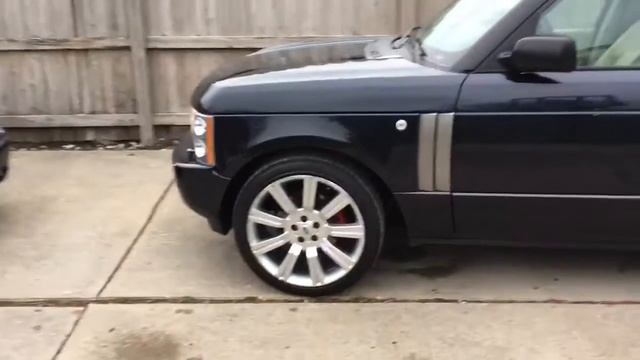 2003 Land Rover Range Rover on 22" Stormer wheels смотреть онлайн
